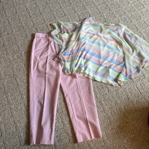 Womens‎ Ruby Rd PINK Pants Capri pants Sz 14 Large Top EUC - Outfit Set